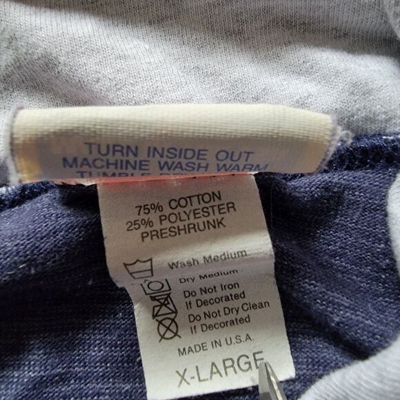 Vintage 1993 Dallas Cowboys Hoodie Boys XL Blue Long Sleeve Pullover Youth - Picture 7 of 10